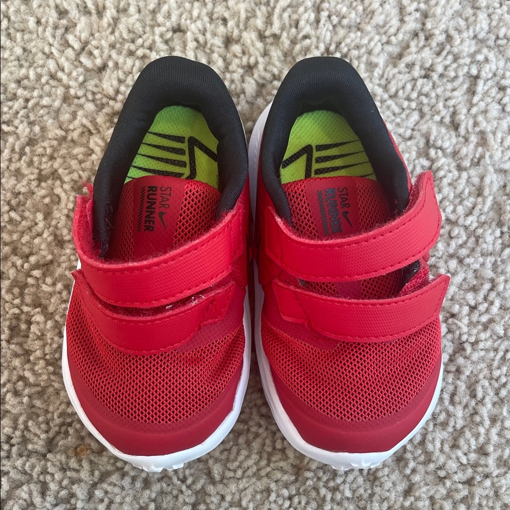 Nike Kids Red and Black Sneakers